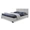 Baxton Studio Vivaldi White Faux Leather Padded Platform Base Full Size Bed 120-6677 - alternate 1